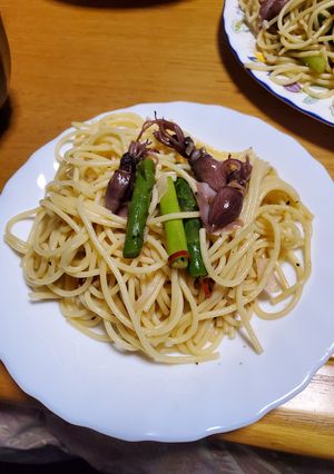 アスパラとホタルイカのペペロンチーノ-レシピのメイン写真