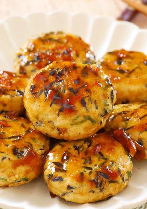 ひじき入り豆腐つくねの梅照り焼き-レシピのメイン写真