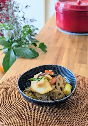 一日干し大根と豚肉のスタミナ照り味噌炒め-レシピのメイン写真