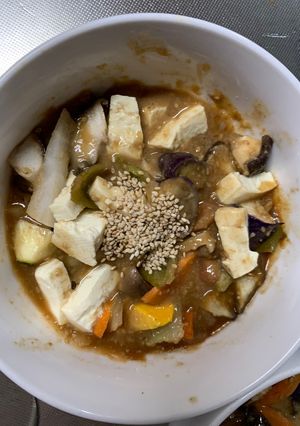 肉無豆腐簡単レモン梅炒飯味野菜炒め-レシピのメイン写真