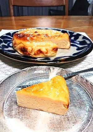 水切りヨーグルトと酒粕でベイクドチーズケーキ風-レシピのメイン写真