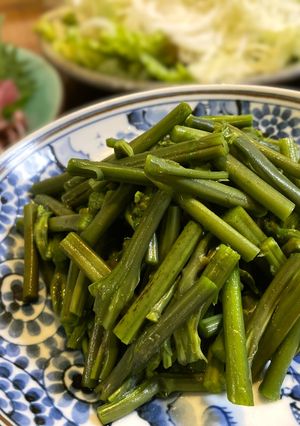 最速アク抜き〜味つけ　わらびのおひたし-レシピのメイン写真