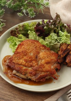 皮パリパリ!基本のチキンステーキ-レシピのメイン写真
