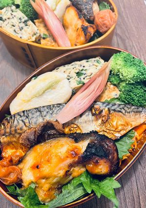 酒粕ペースト漬鯖と銀鱈西京漬焼弁当-レシピのメイン写真
