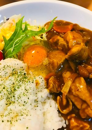 煮こみレトルトカレー●チキンたまごカレー-レシピのメイン写真