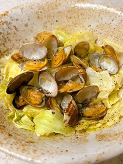 あさりとキャベツのレモンバター醤油蒸し-レシピのメイン写真