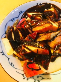 ザク切りリンゴのデザート丼-レシピのメイン写真