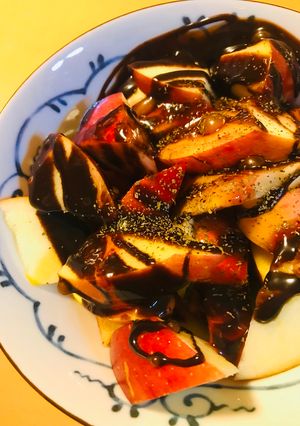 ザク切りリンゴのデザート丼-レシピのメイン写真
