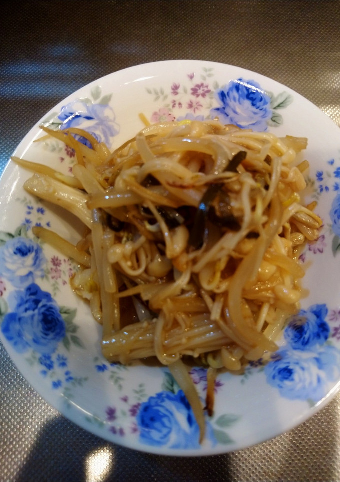 もやしとエノキのポン酢炒め-レシピのメイン写真