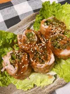 せりの豚こま巻き巻き-レシピのメイン写真