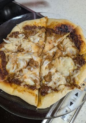 タコス肉で絶品！タコスチーズピザ-レシピのメイン写真