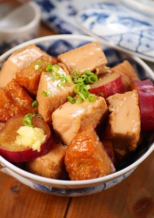 甘辛ジュワ～💖ふわとろ絹厚揚げのうま煮🤭-レシピのメイン写真