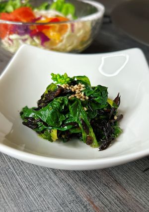ゆずWが美味しい！菜の花お浸し-レシピのメイン写真