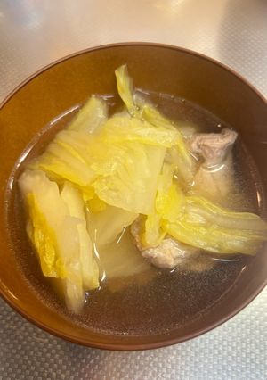 白菜と鶏肉のさっと汁-レシピのメイン写真