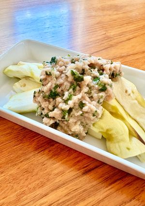 レンジでね♪茄子の大葉肉味噌餡かけ-レシピのメイン写真