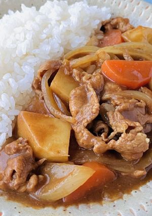 レンジで超時短★袋で作るポークカレー-レシピのメイン写真