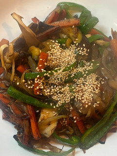 舞茸と野菜の甘辛炒め-レシピのメイン写真