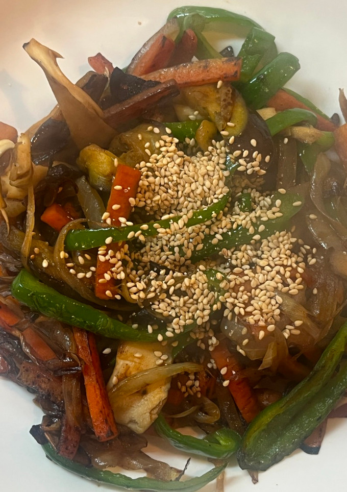 舞茸と野菜の甘辛炒め-レシピのメイン写真