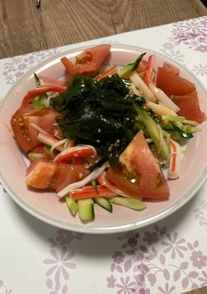 カニカマときゅうりの旨辛サラダ-レシピのメイン写真