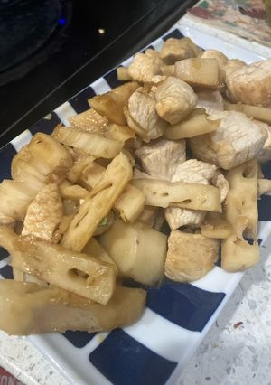 れんこんと鶏肉の甘辛いため-レシピのメイン写真