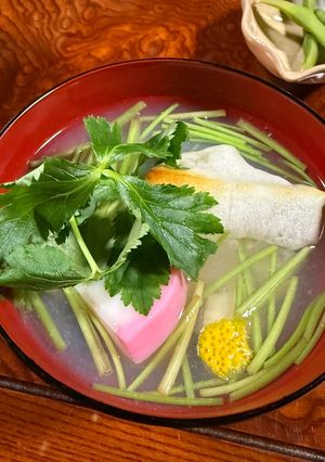 超カンタンホタテのお雑煮😅-レシピのメイン写真