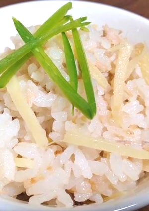 【減塩レシピ】生姜とツナの炊き込みご飯-レシピのメイン写真