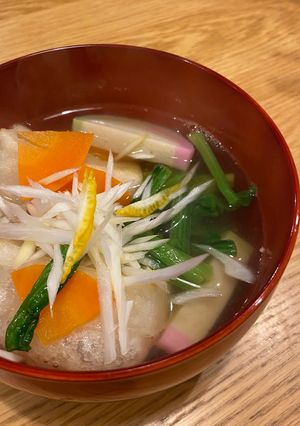 揚げ餅のお雑煮-レシピのメイン写真