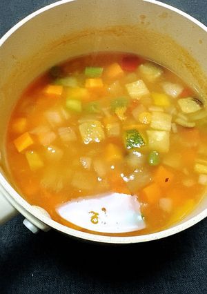 トマト缶が無い時の子ども用ミネストローネ-レシピのメイン写真