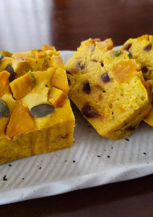 カボチャとデーツの米粉パウンドケーキ-レシピのメイン写真