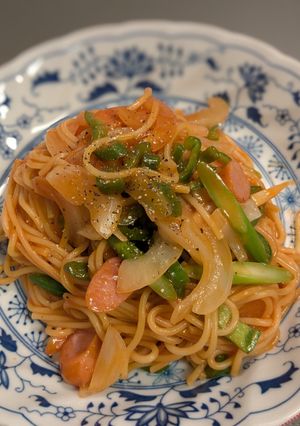 玉ねぎとピーマンがあまった時のナポリタン-レシピのメイン写真