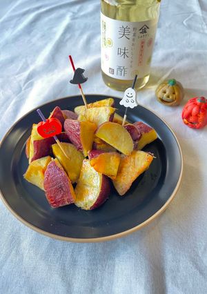 美味酢でつくるヘルシー&時短な大学いも-レシピのメイン写真