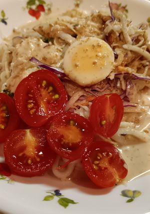 残ったサラダでサラダ　うどん-レシピのメイン写真