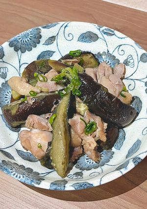 鶏ももとナスのネギ塩焼-レシピのメイン写真