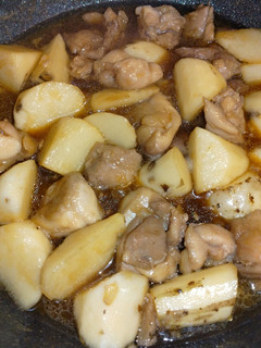 シャクシャク山芋と鶏肉の照り焼き煮-レシピのメイン写真
