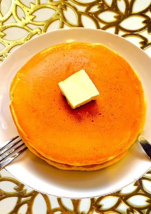 😊玉子・牛乳なしで簡単♪ホットケーキ😊-レシピのメイン写真