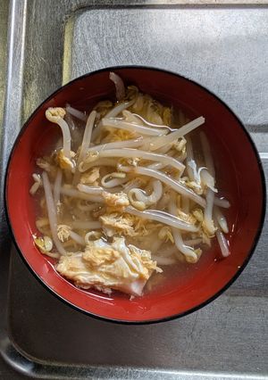 簡単★もやしとかきたまの中華風スープ-レシピのメイン写真