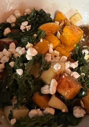 ケール＆パンプキンサラダ-レシピのメイン写真