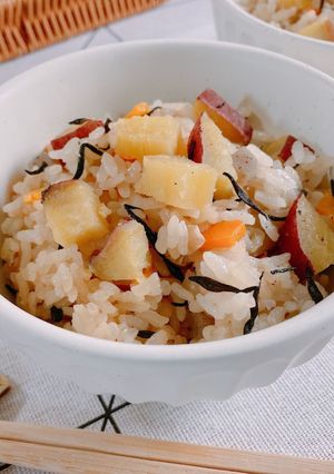 めんつゆで失敗なし！さつまいもの「もっちりご飯」-レシピのメイン写真