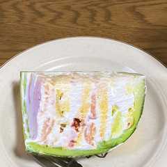 รูปของ まん丸マスクメロンケーキ