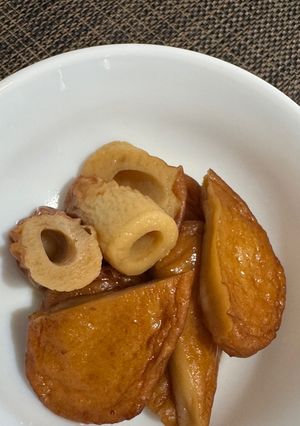 お弁当や副菜に♪ちくわと小判揚げの甘辛煮-レシピのメイン写真