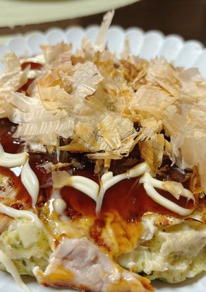 業スーの粉で作るふわシャキお好み焼き-レシピのメイン写真