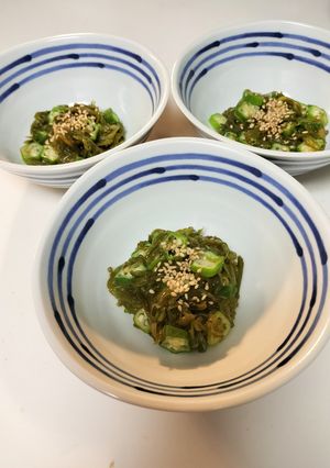 オクラとめかぶの簡単ネバネバ和え副菜に◎-レシピのメイン写真