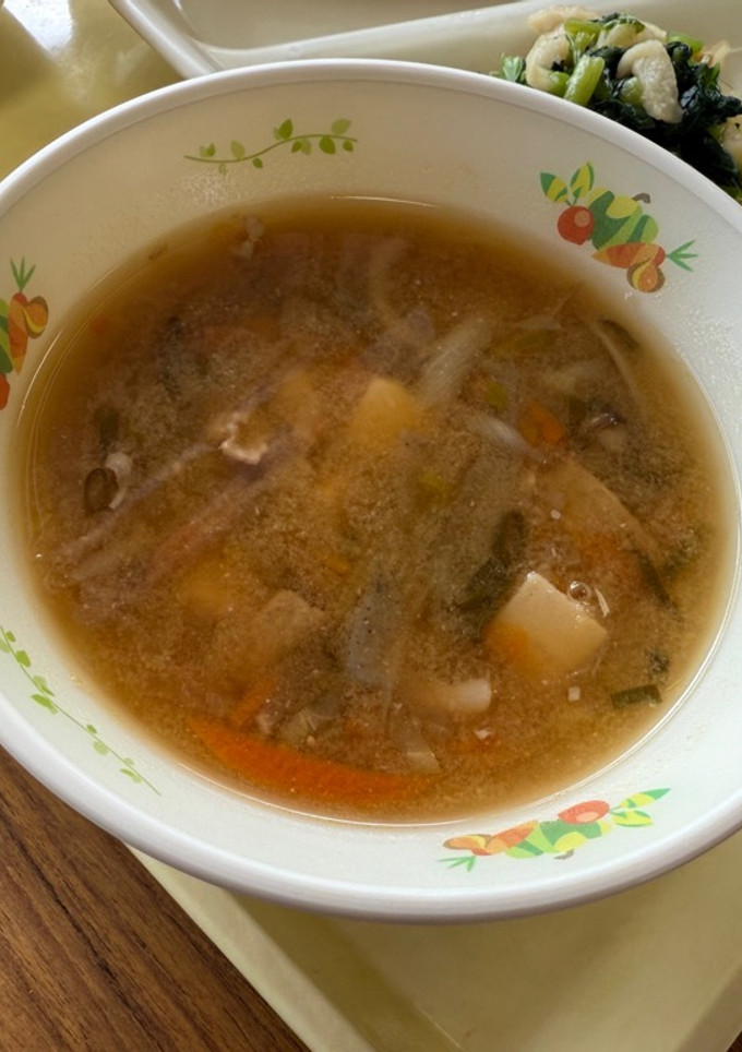 スキー汁　河内長野市学校給食-レシピのメイン写真