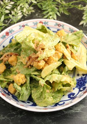 簡単！レタスシーザーサラダ-レシピのメイン写真