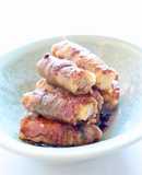 風味が良い【うどの豚巻き（白だし）】