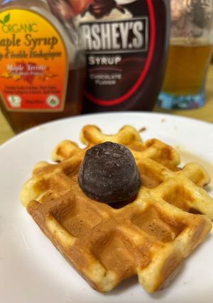 ワッフル！卵も牛乳もなしでHMで簡単！-レシピのメイン写真