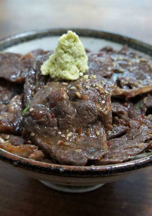 焼き肉丼わさび添え-レシピのメイン写真