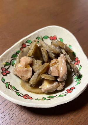 ゴボウと鶏肉の甘辛煮-レシピのメイン写真