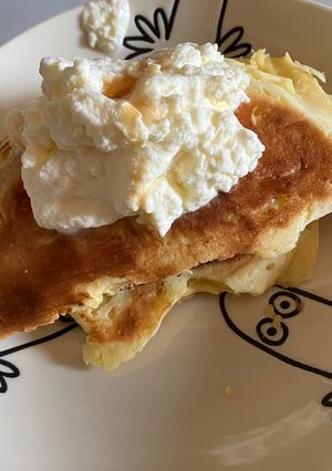 幸せのふわふわホイップ*ホットケーキ-レシピのメイン写真