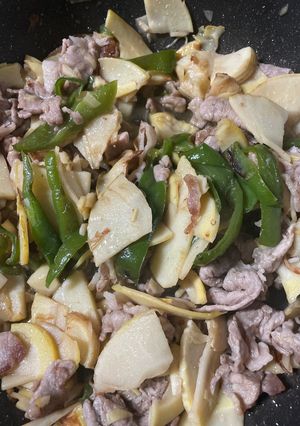 竹の子の豚肉炒め-レシピのメイン写真